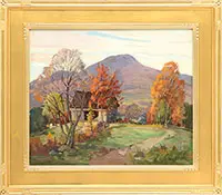 James King Bonnar, Colorful Fall Landscape, Oil on canvas
