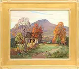 James King Bonnar, Colorful Fall Landscape, Oil on canvas