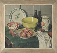 Horace Brown, Peaches, Oil on canvas