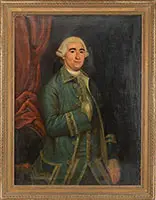 Unsigned, Portrait of a Gentleman in Blue Jacket, Oil on canvas