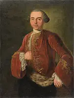 Unsigned, Portrait of a European Man, Oil on canvas