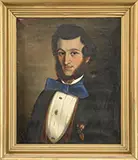 Reginald Marsh, Portrait of a Man, Oil on canvas