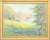 Arthur Clifton Goodwin, Landscape with Pond and Building