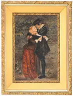 Signed, Romeo and Juliet, Oil on canvas