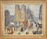 Theresa Bernstein, Parisian Street Scene, Oil on canvas
