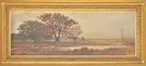 William Ferdinand Macy, Landscape with Marsh and Trees, Oil on canvas