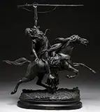 Prosper Lecourtier, La Fantasia, Bronze