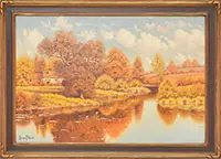 Summer by George Drew, Oil on canvas, offered Aug 2013