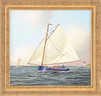 Jerome Howes, Sailing on the Cape, Oil on masonite