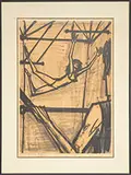 Bernard Buffet, Trapeze Artist, Lithograph on paper