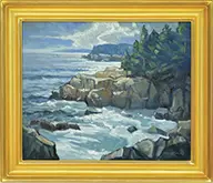 Ken Knowles, Acadia Breakers, Oil on board