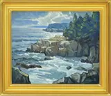 Ken Knowles, Acadia Breakers, Oil on board
