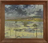Bernhardt Wall, The Great Flood of 1937, Oil on canvas