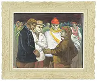 A Hand Shake by Albert Pels, Oil on canvas, offered Feb 2015