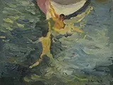 Joaquín Sorolla, Possible Study for “The White Boat, Oil on board