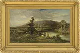 Charles Volkmar, November Morning, Mount Bigelow, Me, Oil on canvas