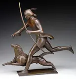 Paul Manship, Indian Hunter and His Dog