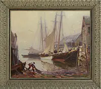 Misty Morning Ii, Gloucester Harbor by Emile Albert Gruppe, Oil on canvas, offered Feb 2017