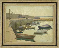 Emma Fordyce MacRae, The Sea Wall, Oil on canvas