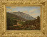 Samuel Lancaster Gerry, Mount Washington from Jackson on the Glen Road, Oil on canvas