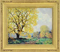 Frank Swift Chase, Midday in Early Autumn, Oil on canvas