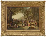 Thomas Webster, The Village Festival, Oil on canvas