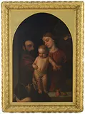 Ford Madox Brown, The Holy Family with John the Baptist, Oil on canvas laid down on Masonite