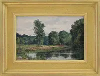 Morning Stroll by Bernard Corey, Oil on canvas board, offered Feb 2017