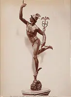 Mercury by Giovanni Bologna by Fratelli Alinari, Sepiatone albumen print, offered Feb 2017