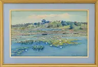 Carroll Brown, Pond Lilies, Watercolor on paper
