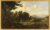 George Loring Brown, View Near Rome, Oil on canvas