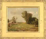Landscape with Farm by Maurice Braun, Oil on canvas, offered Feb 2016