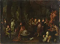 Gerard Thomas, The Sculptor’s Studio, Oil on canvas