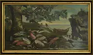 Fisherman’s Catch by Unsigned, Oil on canvas, offered Feb 2016