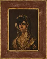 Pair of Gypsy Portraits by Eduardo León Garrido, Oil on canvas, offered Feb 2016