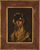 Eduardo León Garrido, Pair of Gypsy Portraits, Oil on canvas