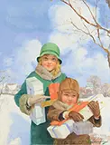 Charles Edward Chambers, Holiday Gifts, Oil on canvas