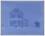 John Dowd, First Snow Beach Point, Oil on linen