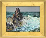 Off Coast of Cornwall England by George Turland Goosey, Oil on panel, offered Feb 2016