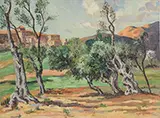George Turland Goosey, Spanish Landscape, Oil on canvas