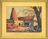 Brick Kiln by George Turland Goosey, Oil on canvas board, offered Feb 2016