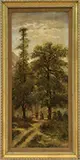 Unsigned, Indians in a Western Landscape, Oil on canvas