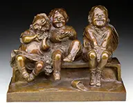 Watching Something by Juan Clara, Bronze, offered Aug 2015