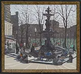 Steve Motyka, Boston Common, Oil on canvas