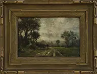 The Sheep Herder by Martston B. Crane, Oil on canvas board, offered Aug 2015