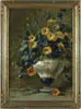 Signed, Still Life with Vase of Flowers