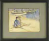 Signed, Children on a Beach
