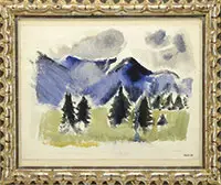 John Marin, White Mountain Country #34, Watercolor on paper