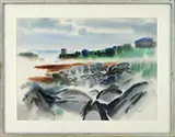 Bohdan Osyczka, Monhegan, Watercolor on paper