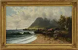 Alfred Thompson Bricher, Sailing Along the Coast of Maine, Oil on canvas